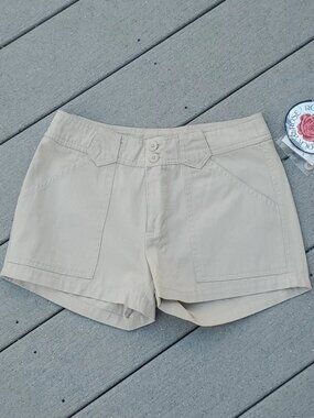 NWT Rock & Rose High Waist Y2K Khaki Oversized Pocket Shorts